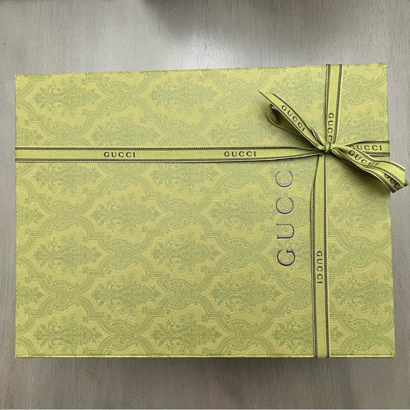 Gucci Handbags - Gucci 14" Large Purse Bag Storage Box + 1 92" Ribbon + 4 Sheets Tissue Paper